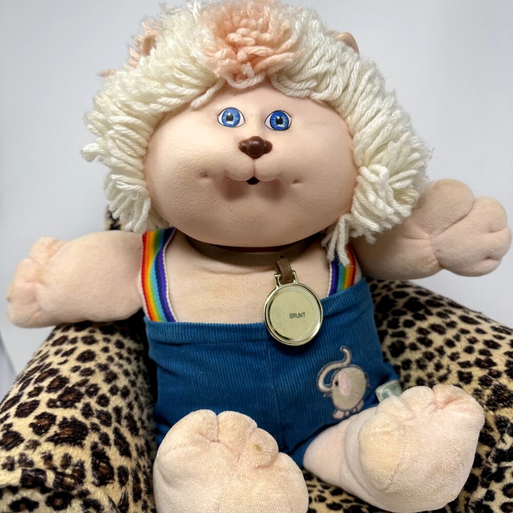 Vintage Cabbage Patch Kids Koosas Grunt Doll 1980s Rare Outfit